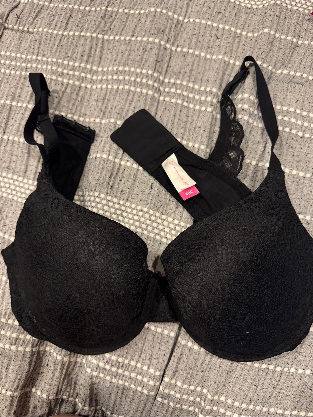 NOBO Black Lace Underwire Bra